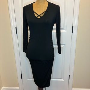Summer & Sage Black Long Sleeve Dress size Small